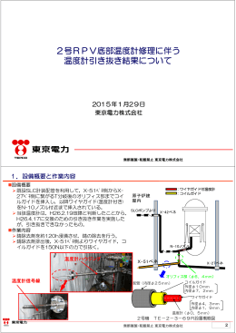 2号RPV底部温度計修理に伴う温度計引き抜き結果について（PDF形式