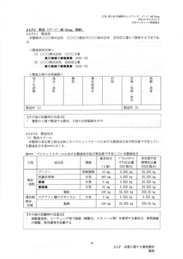 流動層造粒, コーティング等で溶媒 (精製水 エタノール等) を使用する場合