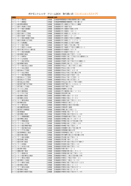 ポケモントレッタ ドリームBOX 取り扱い店【コンビニエンスストア】