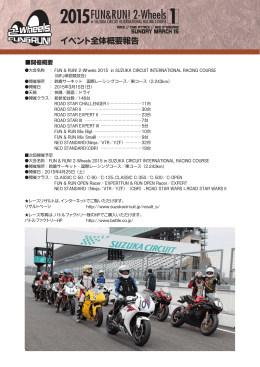 （日） FUN & RUN！ 2-Wheels レースレポート（PDF/1.8
