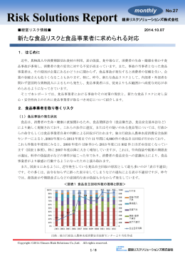 新たな食品リスクと食品事業者に求められる対応