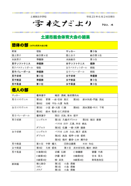 学校だより No.4