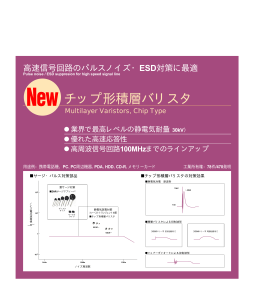 高速信号回路のパルスノイズ・ESD対策に最適