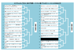 エクサムカップ2014 当日予選トーナメント表 アルカナハート3 LOVEMAX