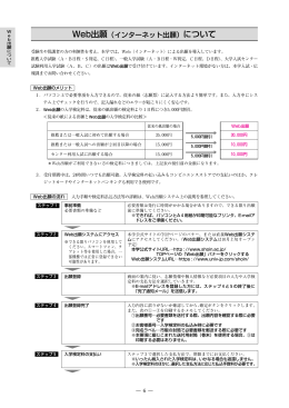Web出願（インターネット出願）について
