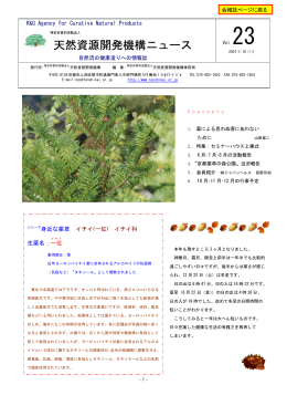 天然資源開発機構ニュース
