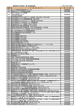 横須賀市行政資料一覧（政策推進部） 1