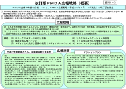 改訂版PMDA広報戦略（概要）