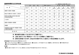 福島県新聞折込広告料金表（PDF形式）