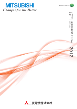 2012年度版報告書 基本方針とマネジメント
