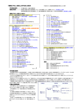 2 『環境にやさしい暮らしの手引き』の目次 手引書の目的 行動の目標体系