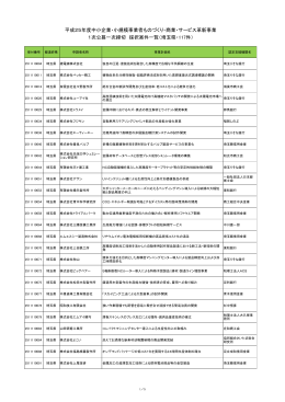 平成25年度中小企業・小規模事業者ものづくり・商業・サービス革新事業