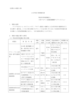 26年度 事業報告書