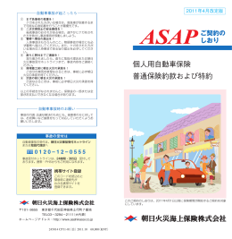 個人用自動車保険 普通保険約款および特約