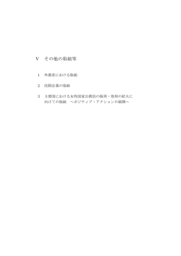 Ⅴ その他の取組等