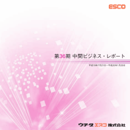 第36期 中間ビジネス・レポート