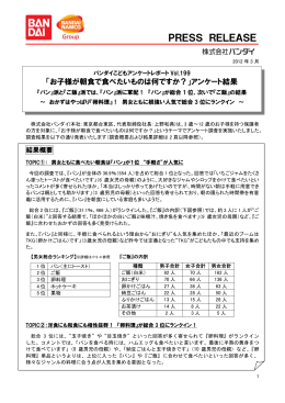 お子様が朝食で食べたいものは何ですか？