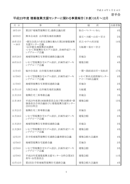 岩手会 平成23年度 建築復興支援センターに関わる事業報告（日表）10