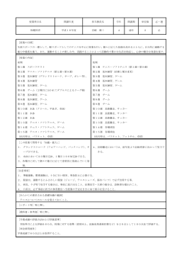 授業科目名 開講年度 担当教員名 学年 開講期 単位数 必・選 保健体育