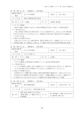 1/6 登 録：`09．11．15． 登録番号： H21