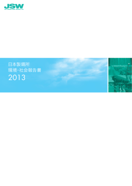 JSW環境・社会報告書2013