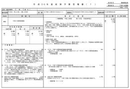 平 成 2 0 年 度 政 策 予 算 見 積 書 （ 1 ）