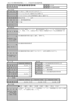 国民健康保険管理事業