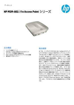 HP MSM-802.11n Access Point シリーズ (MSM410)