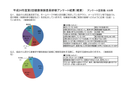 平成24年度第2回健保委員研修アンケート結果（概要）（PDFファイル）