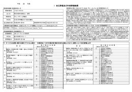 1 自己評価及び外部評価結果