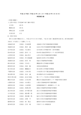 平成24年度事業報告