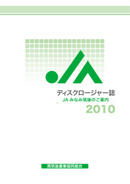 ディスクロージャー誌20103