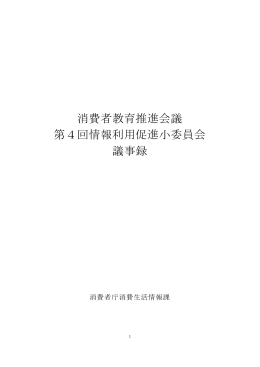 第4回情報利用促進小委員会［PDF：541KB］