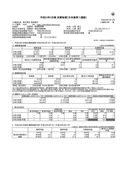 平成23年3月期 決算短信〔日本基準〕（連結）