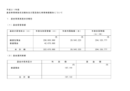 平成21年度 基金事業実施状況報告及び緊急強化事業実績報告