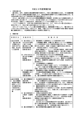 平成25年度事業計画 - 佐賀県暴力追放運動推進センター