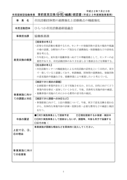 市民提案型協働事業 事前意見交換中間確認書（PDF 389KB）