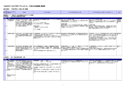 「仙台市すこやか子育てプラン2010」 平成25年度実績・評価等