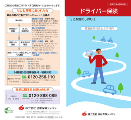 ドライバー保険 - 損保ジャパン日本興亜