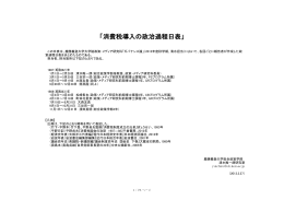 「消費税導入の政治過程日表」