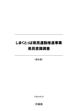 しまくとぅば県民意識調査（PDF：829KB）
