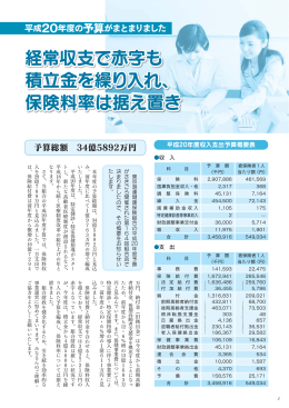 『けんぽだより』（2008年春号）