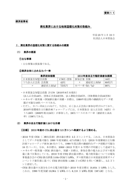 業におけるgちきゅう温暖化対策の取り組み