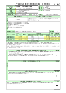 平成21年度 豊岡市事務事業評価シート（事務事業） シート①