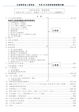 平成26年度事業実施概況書