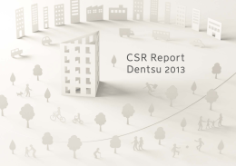 CSR Report Dentsu 2013