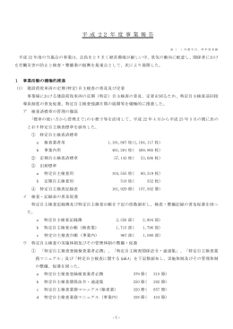 平 成 21 年 度 事 業 報 告