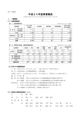 平成24年度事業報告