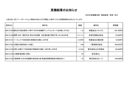 2013年9月20日 【リバースオークション結果のお知らせ】