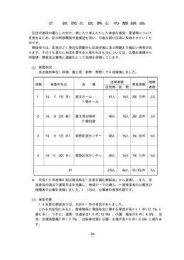 2 区民と区長との懇談会